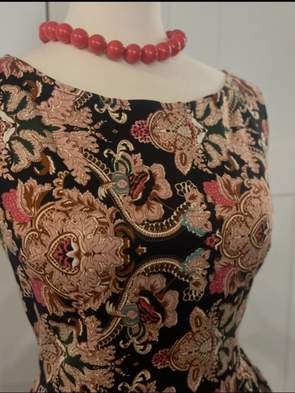 Retro Paisley Fit & Flare 8US Dress